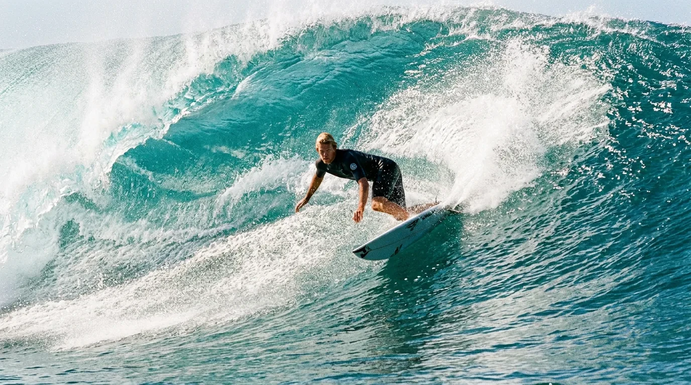 Original surfing photograph before layer separation